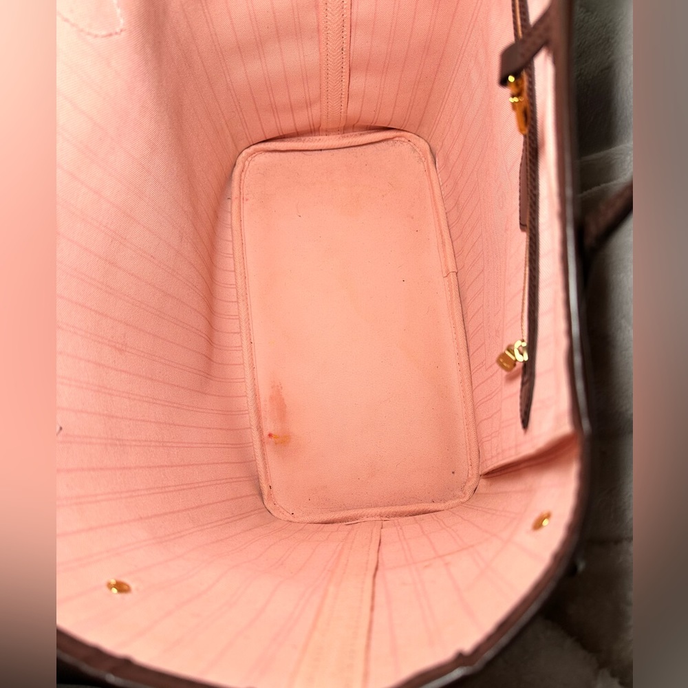 Louis Vuitton neverfull mm damier ebene rose ballerine - Picture 7 of 13